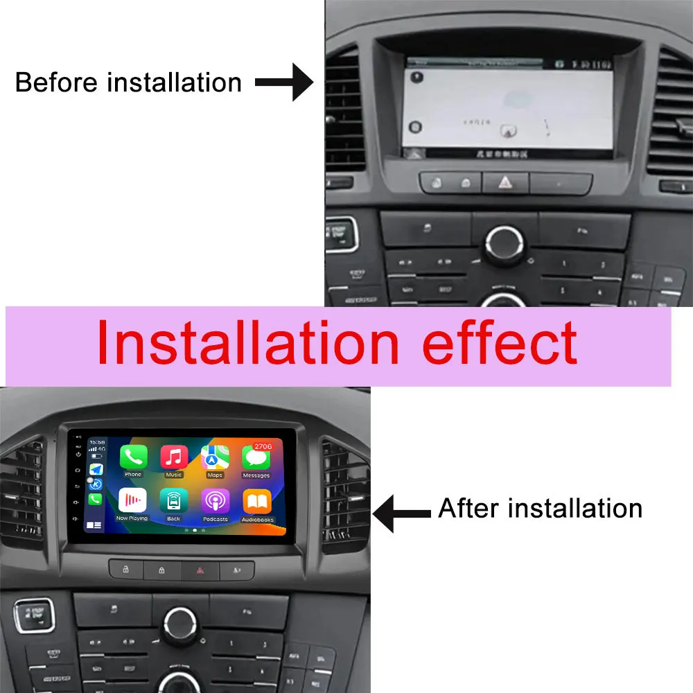 Carplay Car Radio Multimedia Player GPS Navi for Opel Insignia 2008 - 2012 for Buick Regal 2009 - 2013  DSP Stereo Split Screen