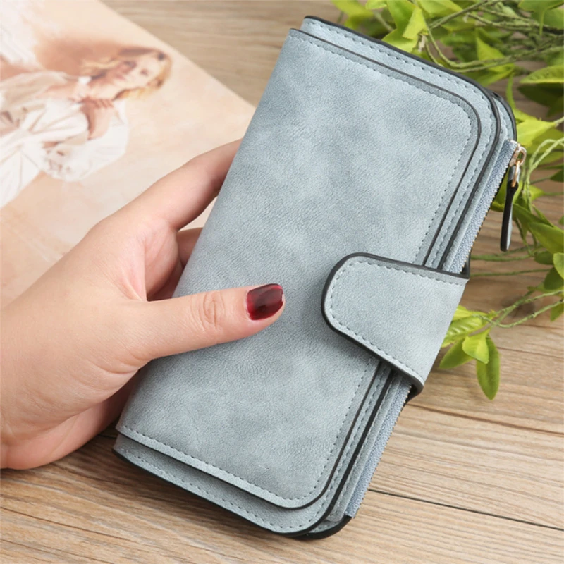 

Women Wallets Fashion Lady Wristlet Handbags Long Money Bag Zipper Coin Purse Cards ID Holder Clutch Woman Wallet Burse Notecase