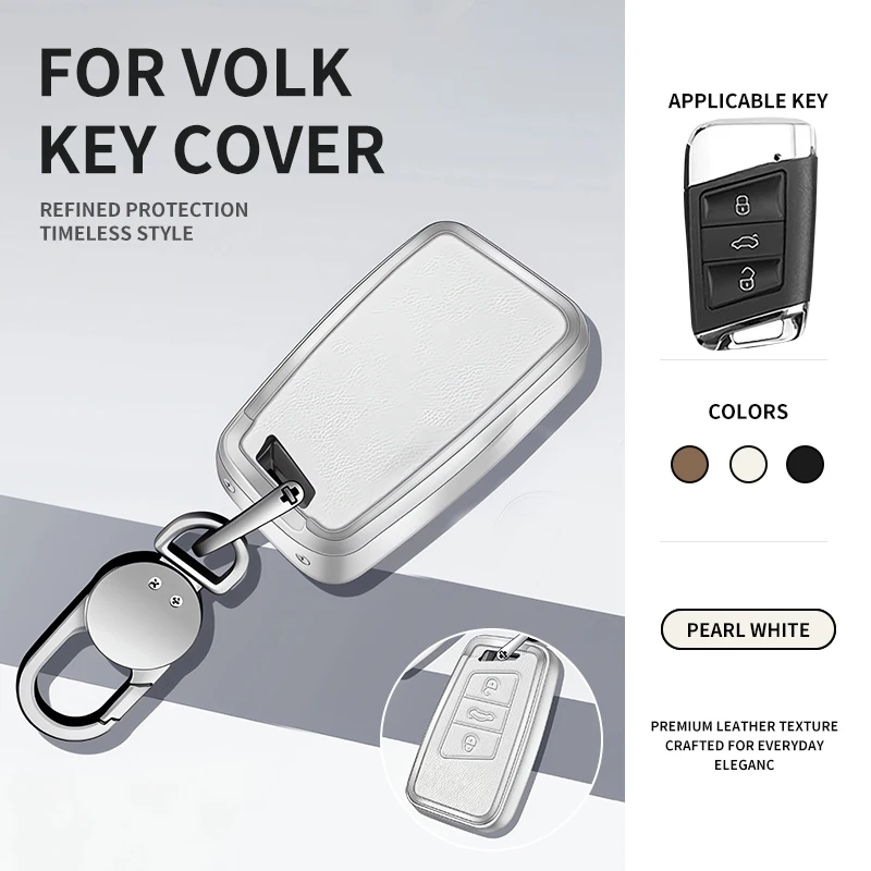 Funda Protectora Metálica para Llave de Auto VW Volkswagen Magotan Passat B8 Skoda Superb Kodiaq A7, Carcasa para Llave, Accesorios para Auto