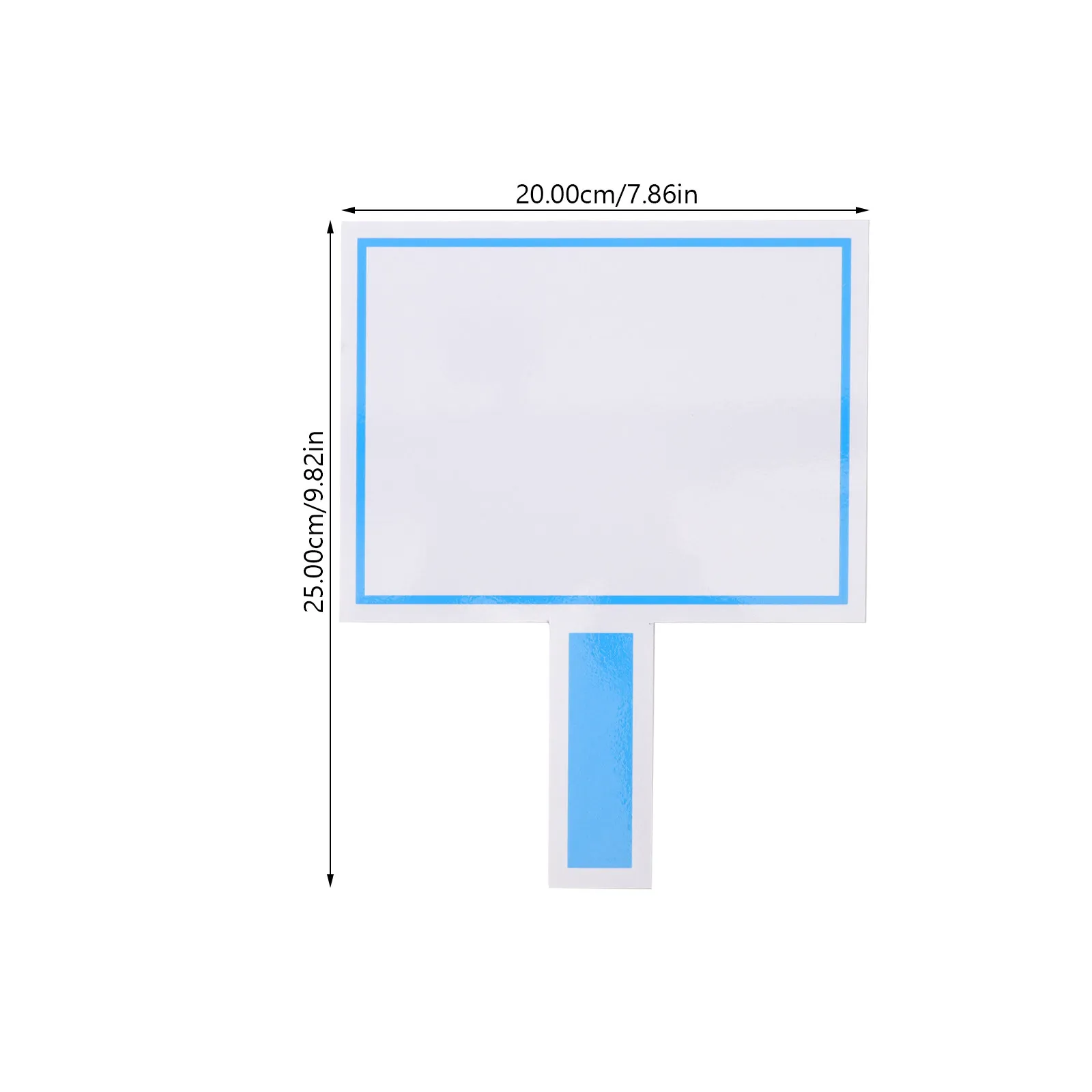 Reusable Double Sided Handheld Score Board Small Dry Erase Paddle Whiteboard Writable Auctions Signs Erasable Answer Game Board