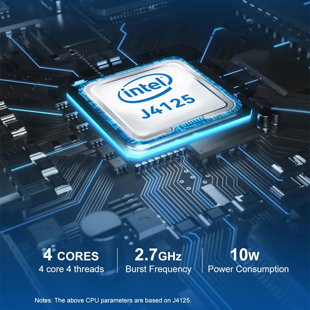 Intel Celeron J4125 Mini PC Barebone Kit DDR4 Support Linux WIFI 4G LTE Computer for Industrial with 2xRJ45 LAN 6xRS232 1xHDMI