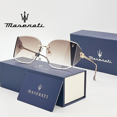 MASERATI Gafas de sol de lujo Gafas de sol de nailon UV400 Gafas de sol para conducir Ciclismo Playa al aire libre para hombres Mujeres Diseño de moda