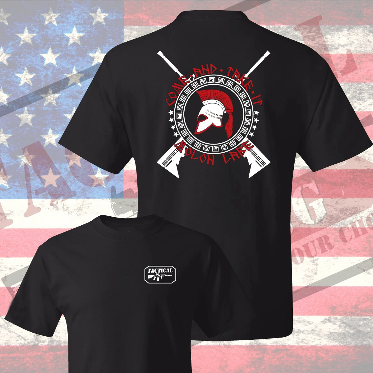 

Spartan Crossed Rifles Patriotic Motto Molon Labe T-Shirt 100% Cotton O-Neck Short Sleeve Summer Casual Mens T-shirt Streetwear