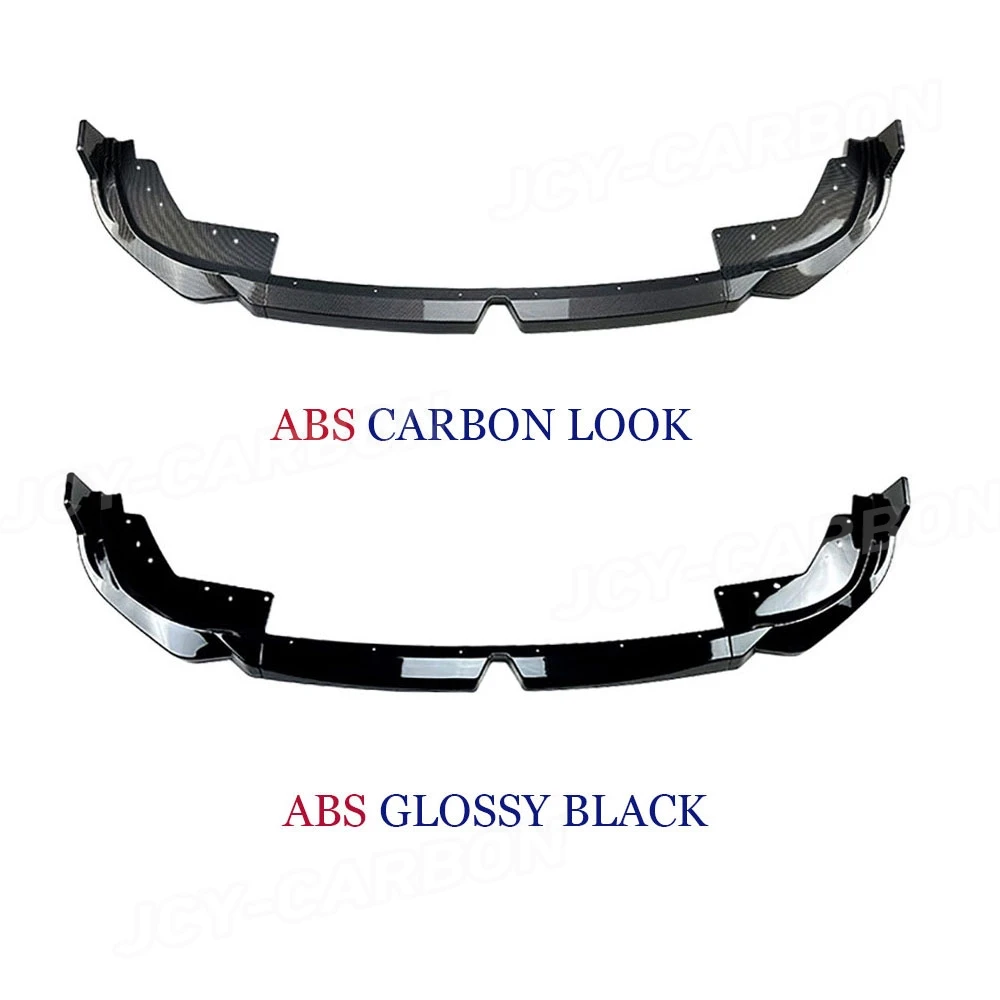 

For BMW 3 Series G20 320i 325i M Sport 2023+ Front Bumper Lip Spoiler Carbon Look Side Apron Protect Splitters Accessories