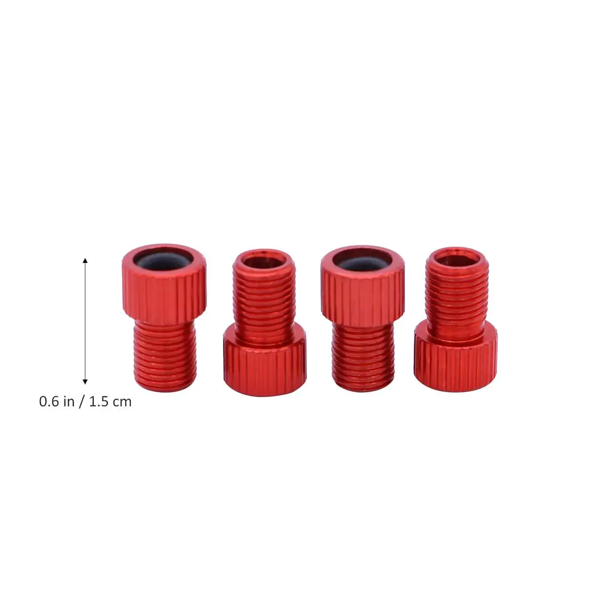 

4PCS Valve Conversion Nozzle Tire Pump Adapter to Bike Converter Compressor Aluminum Alloy Fits Mountain