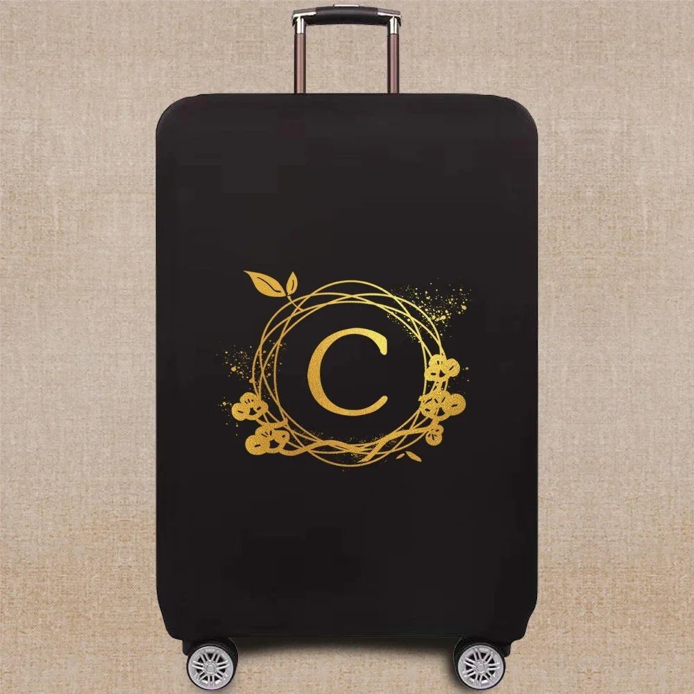 luggage cover Suitcase Dust Luggage Protective Cover for 18-32 Inch Wreath Letter Pattern series Trolley Case Elastic Dust Cover