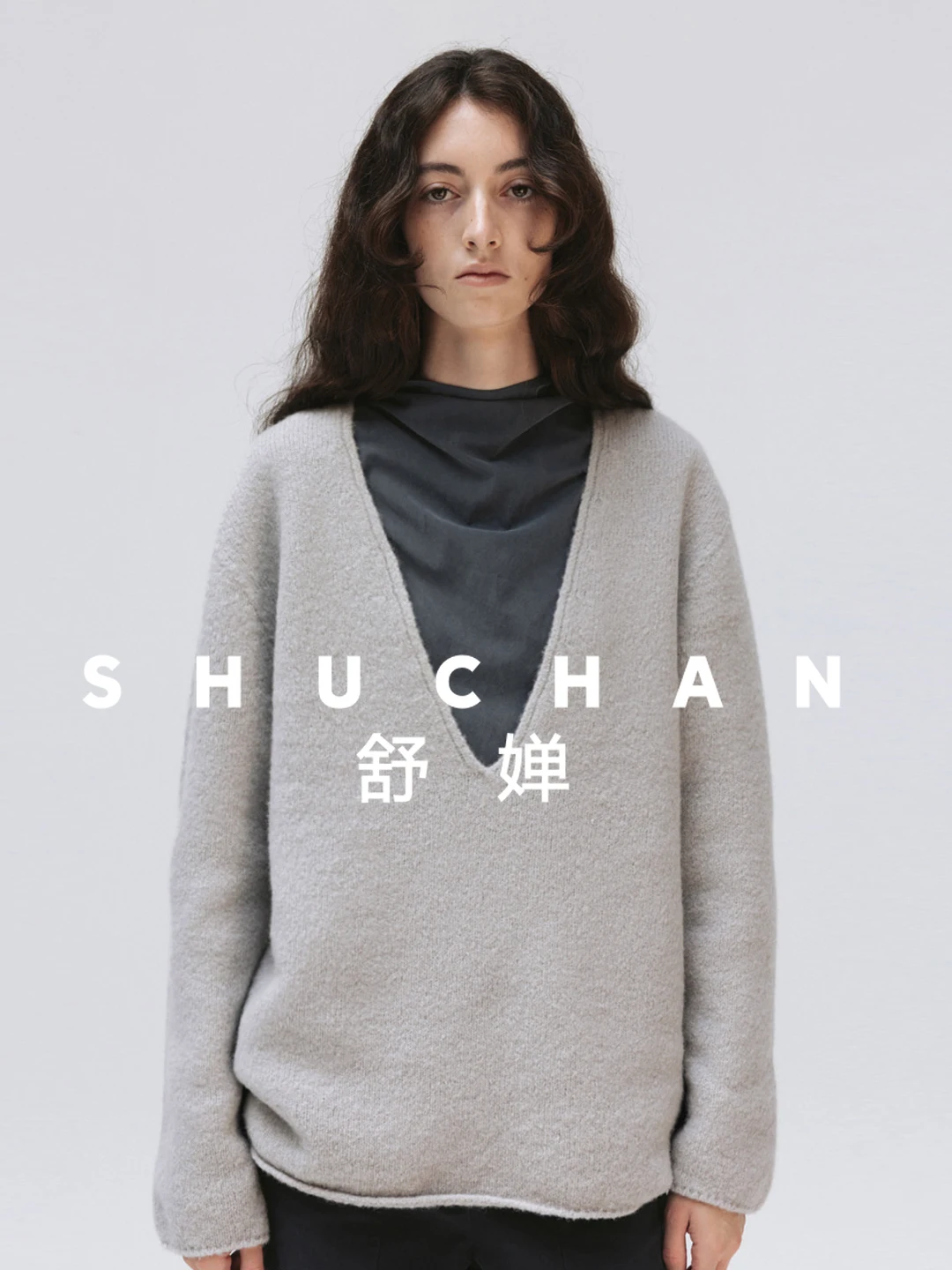 

Женский свитер из 100% шерсти, осень-зима 2022, новый высококачественный вязаный пуловер с v-образным вырезом и ленивым ветром