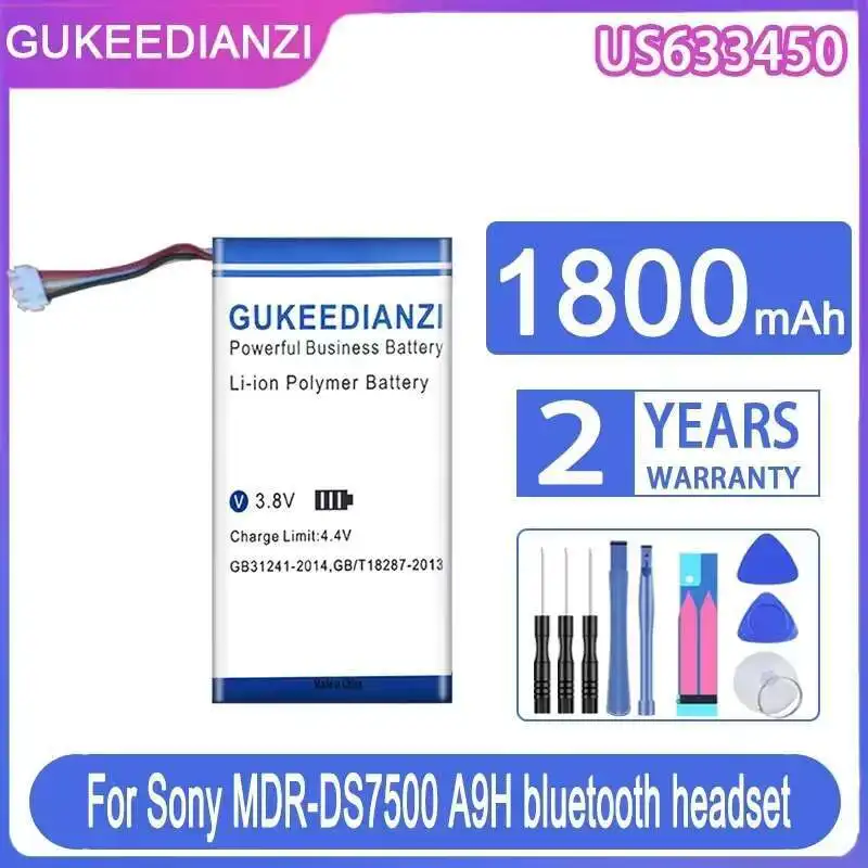 

Wireless Headphones Battery For Sony Mdr-DS7500 US633450 A9H Bluetooth Headset 1800mAh Long Lasting