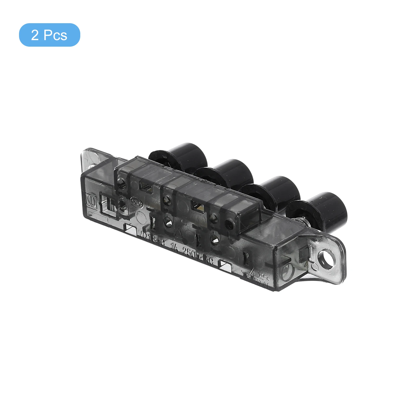 2 pezzi interruttore tastiera cappa MQ184C AC 250 V 1A 4 pulsanti tipo pianoforte interruttori tastiera per cappa nera