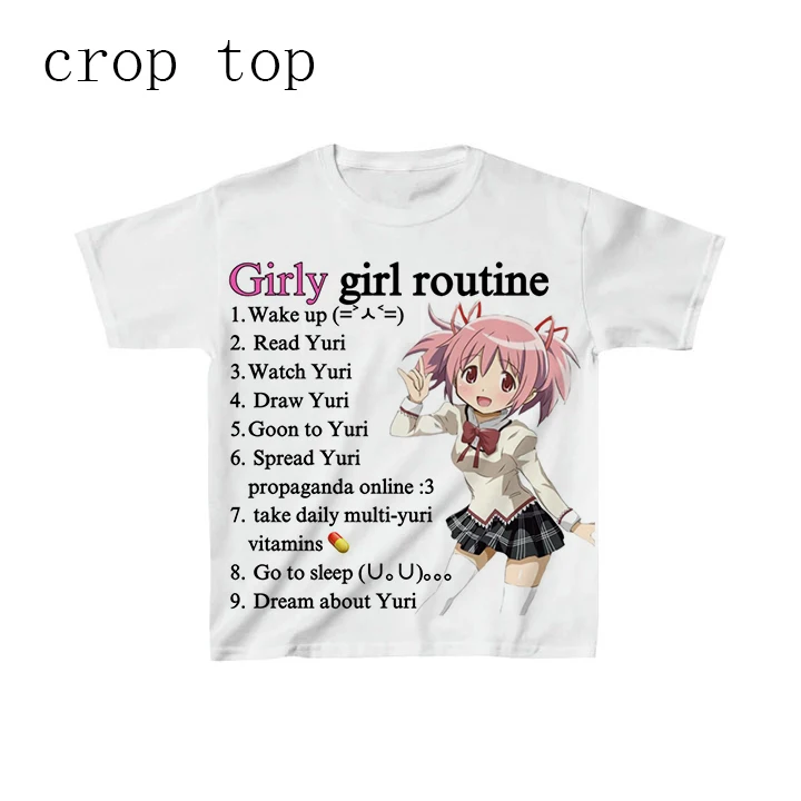 2000s Punk Anime Graphics Tanks & Camis Top Grunge Vintage Gothic