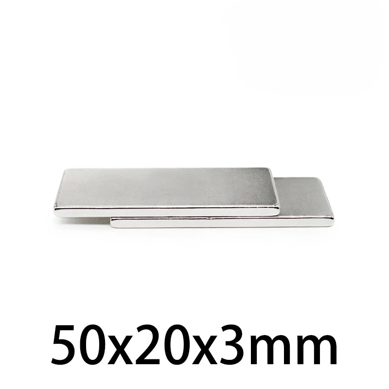 

2/5/10/20PCS 50x20x3mm Strong Powerful Magnets N35 Block Permanent Magnet 50x20x3 Rare Earth Magnets 50*20*3 Neodymium Magnet