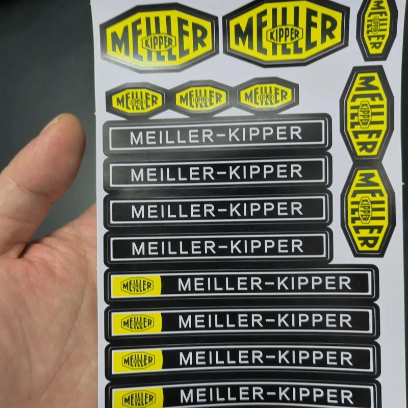 MEILLER-KIPPER 버킷 스티커 데칼, 타미야 덤프 트럭 56357.56361 1/14 체중계 Lesu MAN TGS 벤츠 Arocs 3363,3348 RC 자동차 부품