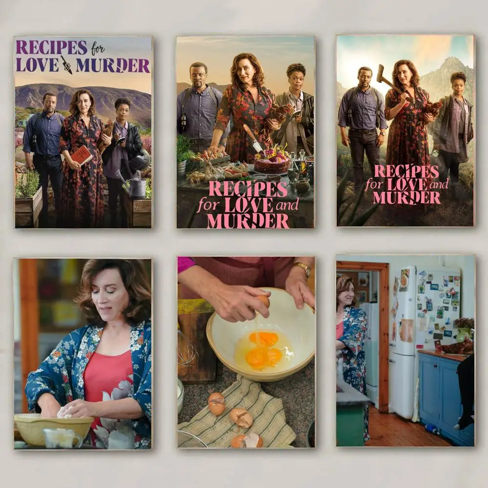 tv series R-Recipes for Love and Murder-R Poster Modern Wall Decal for Living Room Cafe Office Bar and Bedroom