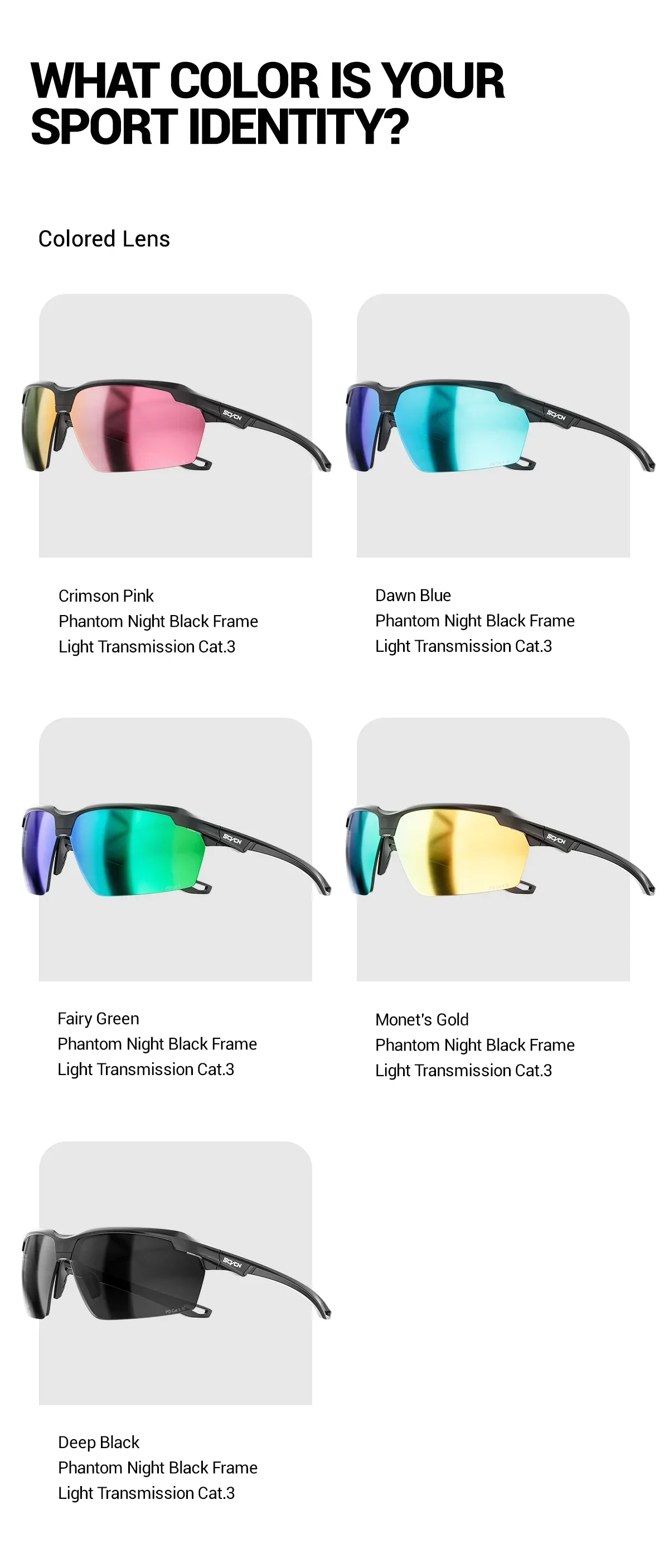 SCVCN Stylische Lauf-, Wander-, Radfahr- und MTB-Sonnenbrille, Outdoor-Sportbrille, Pickleball-Brille, HD-Polarisierte Angelbrille, Blendschutz-Sonnenbrille – Detail 15
