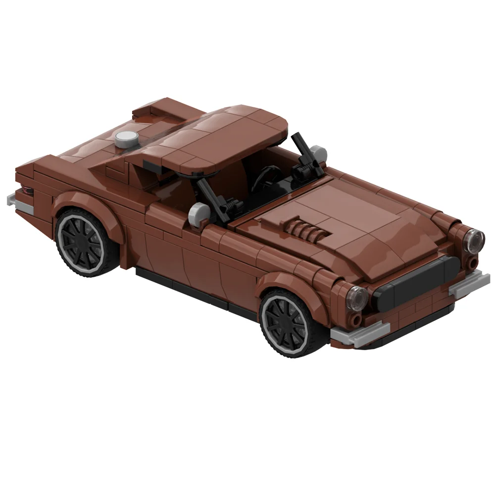 Gobricks MOC クラシックスポーツカーボルボ P1800 モデルビルディングブロック市レトロ車 Diy レンガのおもちゃ子供の誕生日クリスマスギフト