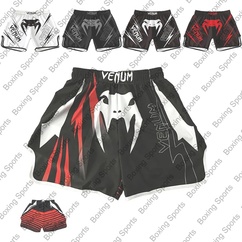 

Boxing Trunks Men's Boxing Combat Shorts Fighting Training Boxing Shorts Printed Quick Drying Muay Thai Shorts Plus Size S-4XL