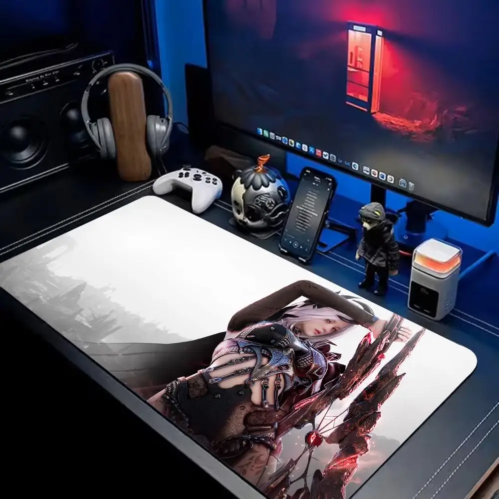 Black Desert Mouse Pad Extra Large XXL Extended Gaming Desk Mat Customizable natural non-slip rubber