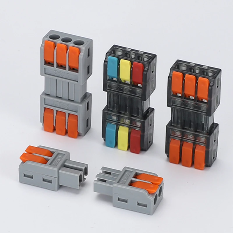 Quick Docking Terminal 2/3 Pin Wire Intermediate Connector Male and Female Docking Terminal Press Type General Lamp Connector