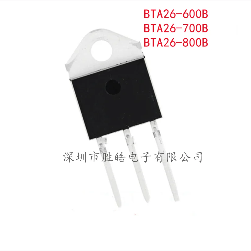 (10PCS)  NEW  BTA26-600B  /  BTA26-700B  /  BTA26-800B   26A/600V   TO-3P   Integrated Circuit