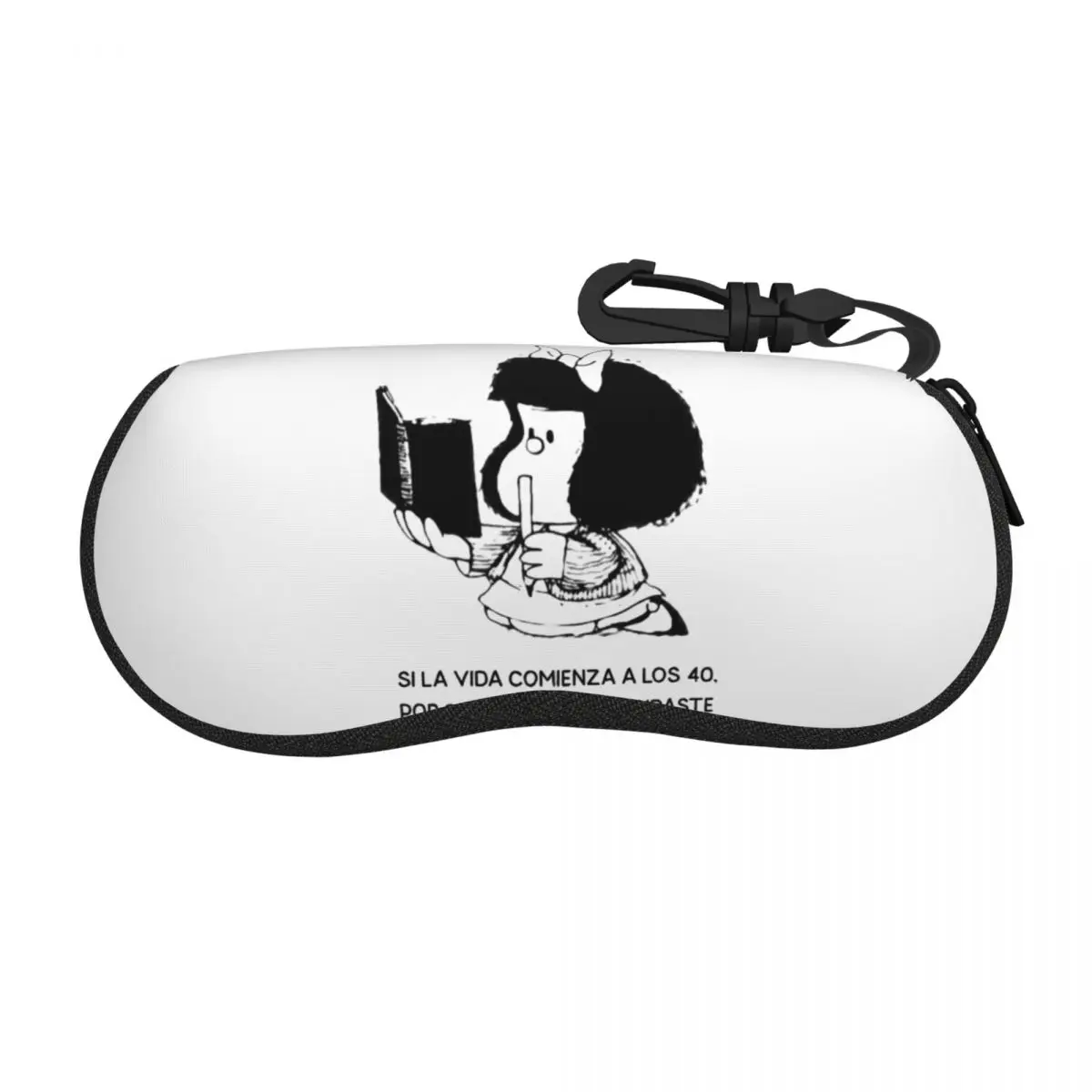 Mafalda Glasses Case Zip Sunglasses Case Fashion Outdoor Glasses Box Men Women Eyewear Storage