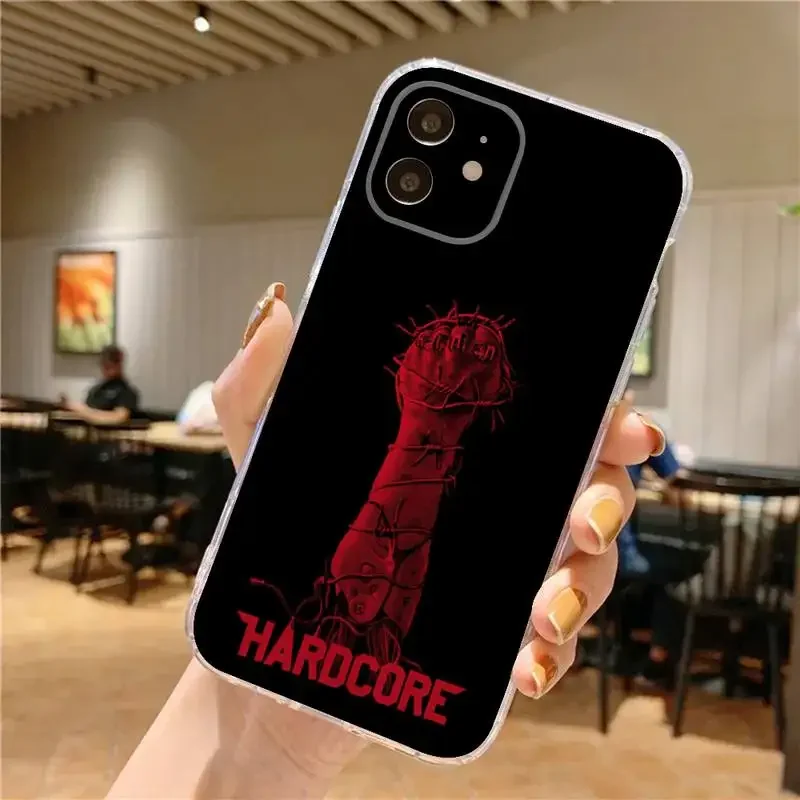 Film Hardcore Henry Phone Case For iPhone 15,14,13,12,11 Plus,Pro,Max,XR,XS,X,7,8 Plus,SE,Mini Transparent Silicone Soft