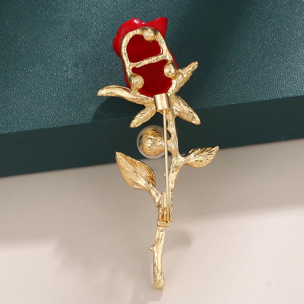 Accessories Clothes Pin Brooch Valentines Day Lapel Rose Brooches for Women Vintage Wedding Metal Bouquet Pins Miss Safety