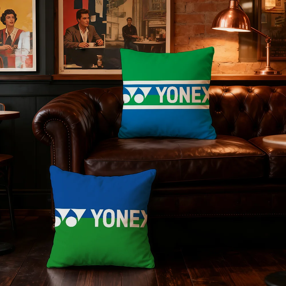 Fashion Logo Y-YONEXS-ES Home Bedding Sofa living Room pillowcase Simple Soft Skin Cushion Cover Party Gift