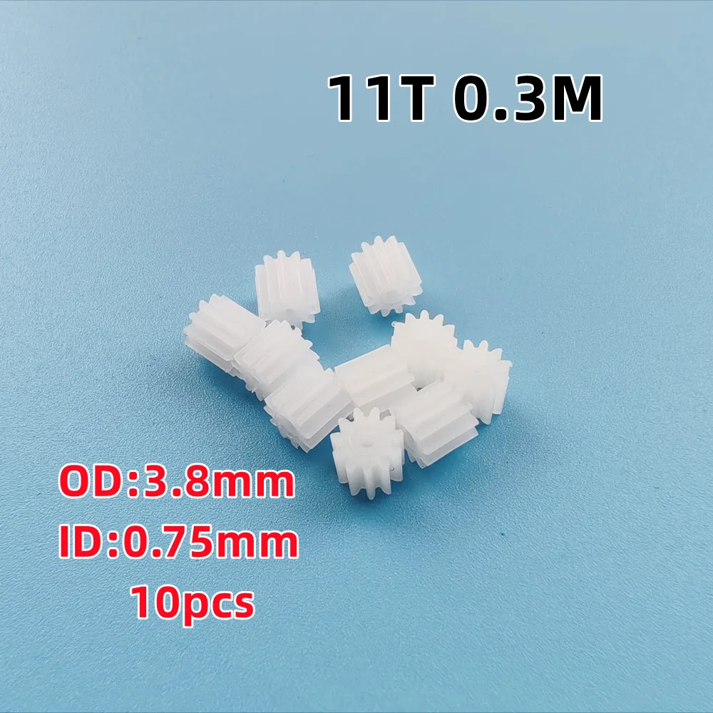 Plastic Motor Gears 6T 7T 8T 9T 10T 11T 12T 13T 0.8mm 1.0mm 1.2mm Hole For R/C Helicopter Quadcopter Drone Airplane Spare Parts