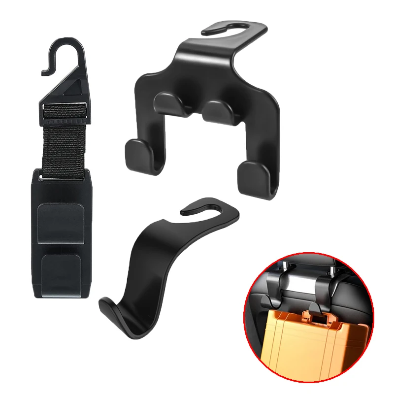 1PCS Purse Holder For Car Adjustable Multifunctional Car Hooks Headrest Hooks For Car Car Back Seat Hooks Car Necessities