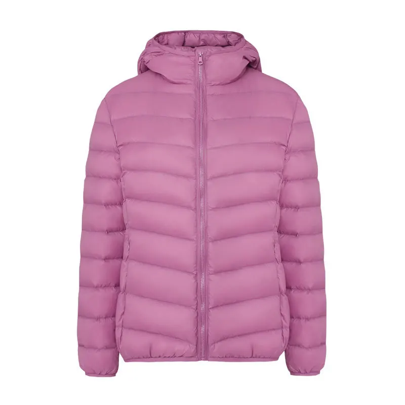 

Женский белый утиный пуховик, осенние женские ультралегкие пуховики, тонкие однотонные парки с капюшоном и длинными рукавами ярких цветов