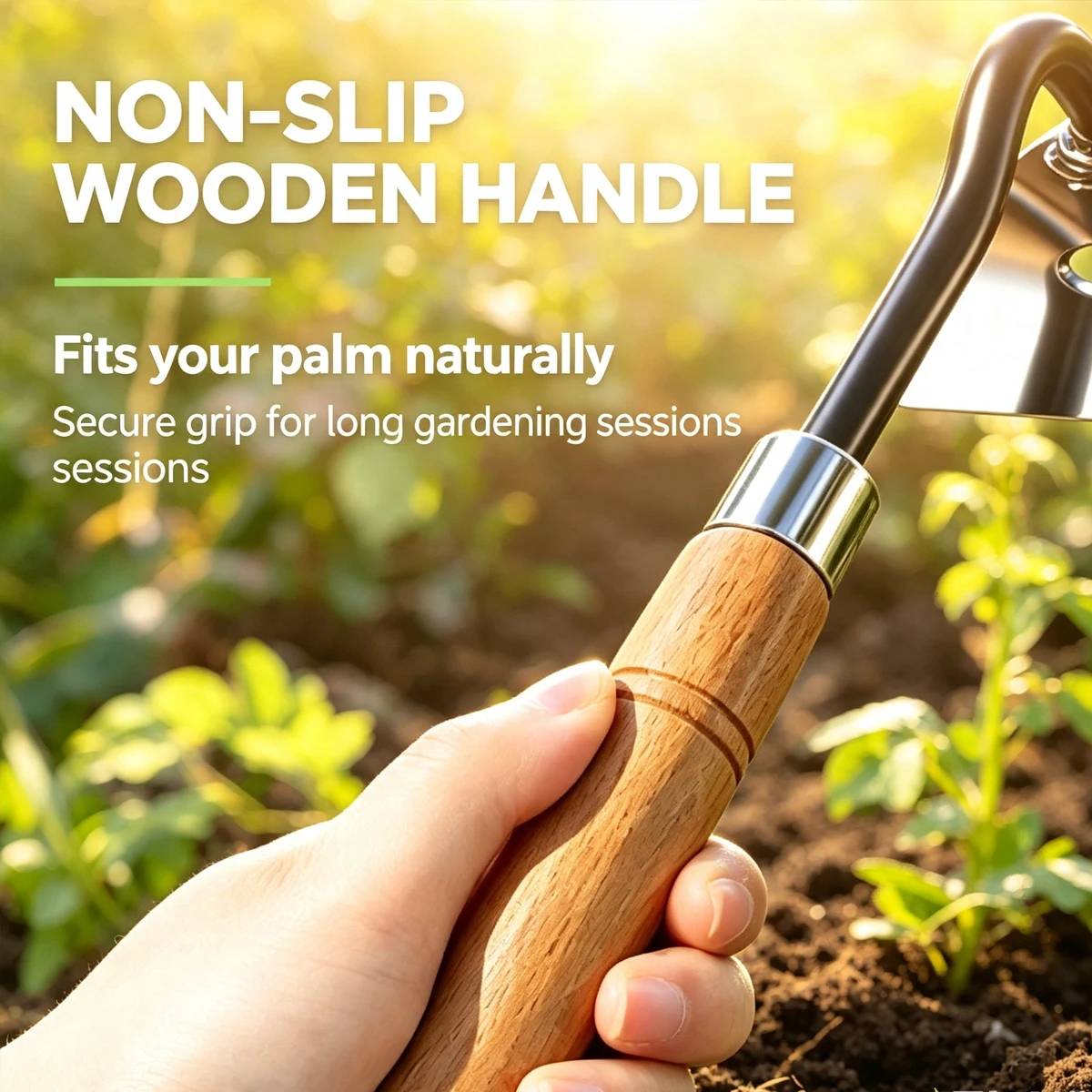 Manganese Steel Bark Scraping Hollow Hoe Weed Remover Tool Weeding Large Agricultural Hoes Gardening Small Garden Long Stick the
