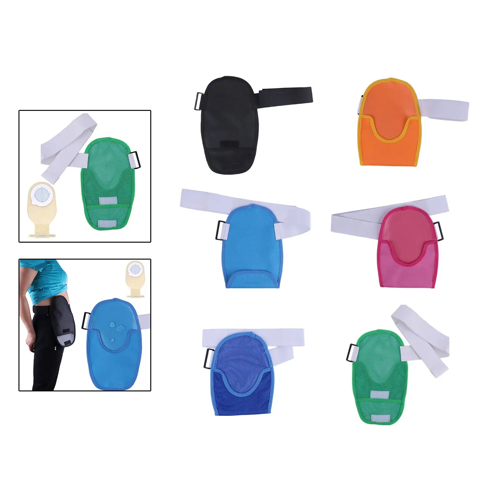 

Shower Ostomy Wraps with Opening Ileostomy Care Protector Universal Ostomy Pouch for Friends Men Women Family