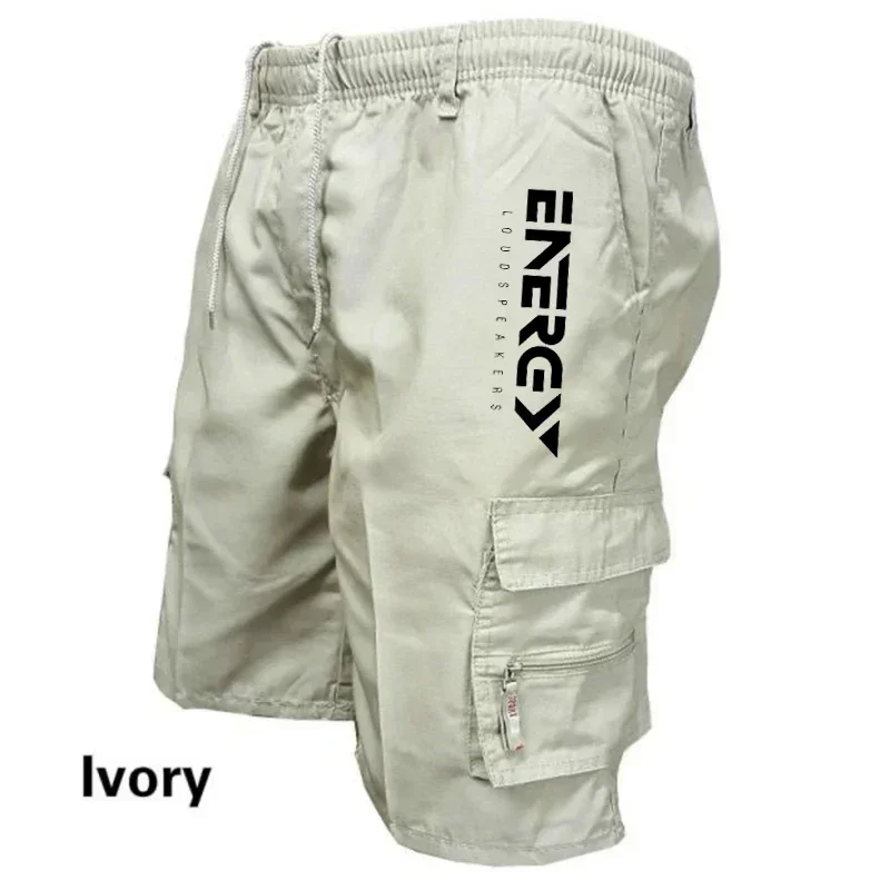 

2025 Outdoor Shorts, Men's Shorts, Elastic Drawstring, Cycling Shorts, Loose Multi-Pocket Shorts, Casual Printed Sport Pants