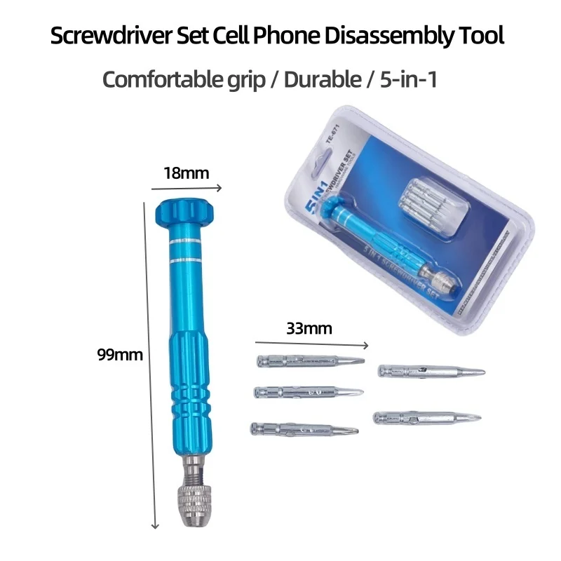 5 in 1 Screwdriver Repair Kit Screwdriver Sets Phone Opening Tools Phone Repair Tools for Iphone Huawei Xiaomi Mini Screwdriver