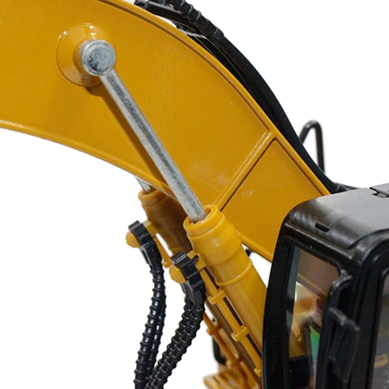 Huina 1811 Diecast 1:40 stopu metalu wiertarka ciężarówka koparki Model samochodu Caterpillar urządzenie inżynieryjne zabawki dla chłopców dzieci prezent