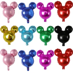 10pcs  Mickey Minnie Mouse Head Aluminum Foil Balloon Baby Shower Birthday Party Decoration Kids Toys Supplies Air Globos