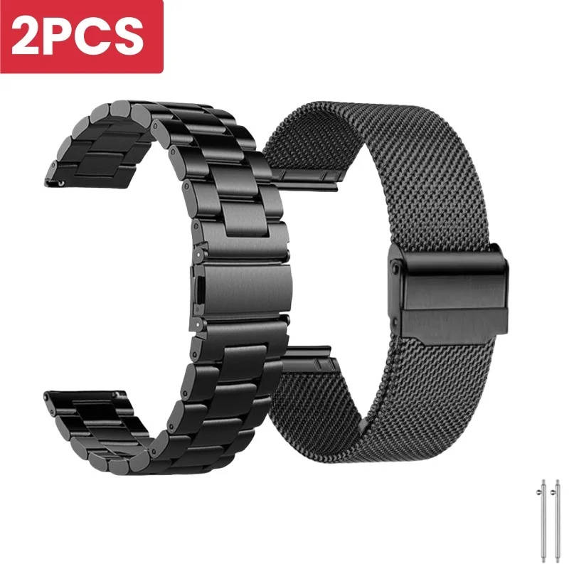 2PCS 22mm Stainless Steel Replacement Gt2 Pro Strap For Huawei GT 2 3 Pro Strap For Huawei Watch 4 3 GT2 3 GT3 Pro