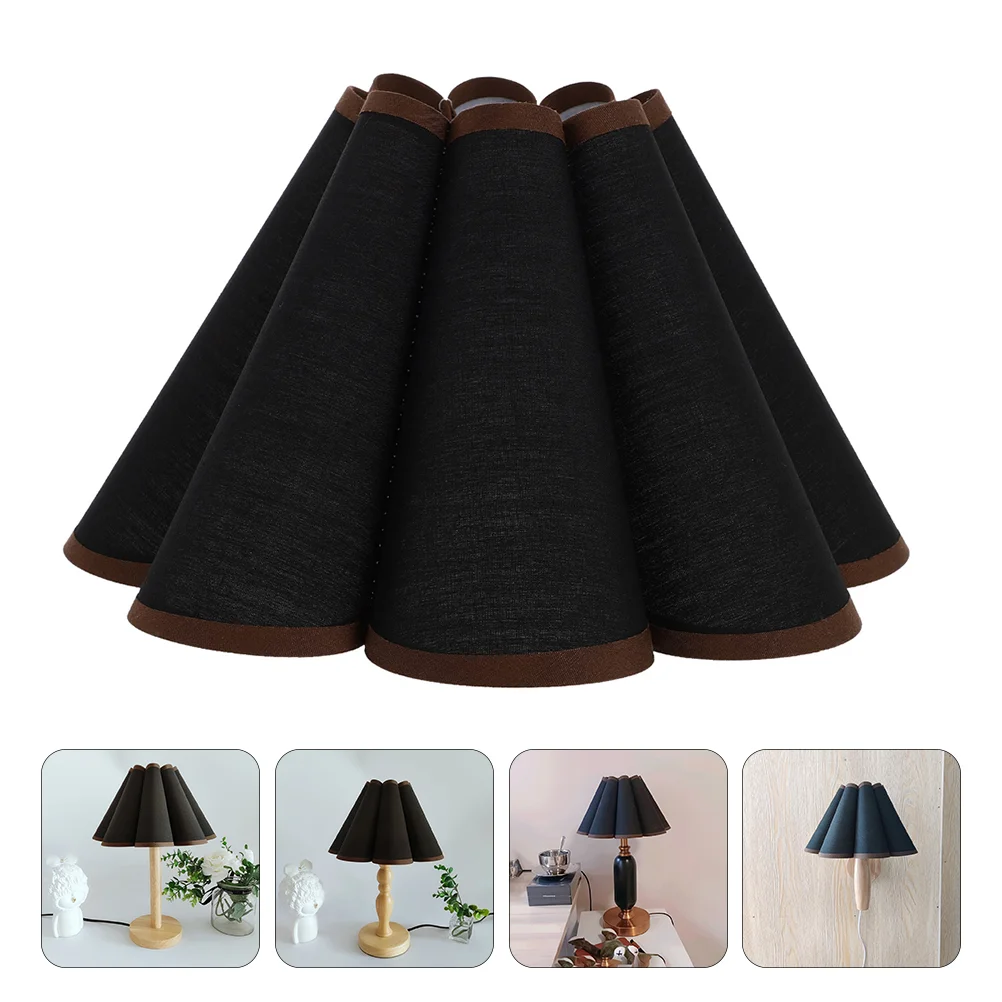 

Petal Table Lamp Shade Rustic Decor Lampshade Accessory Replacement Indoor Light Cover Cloth Fabric Use Wall
