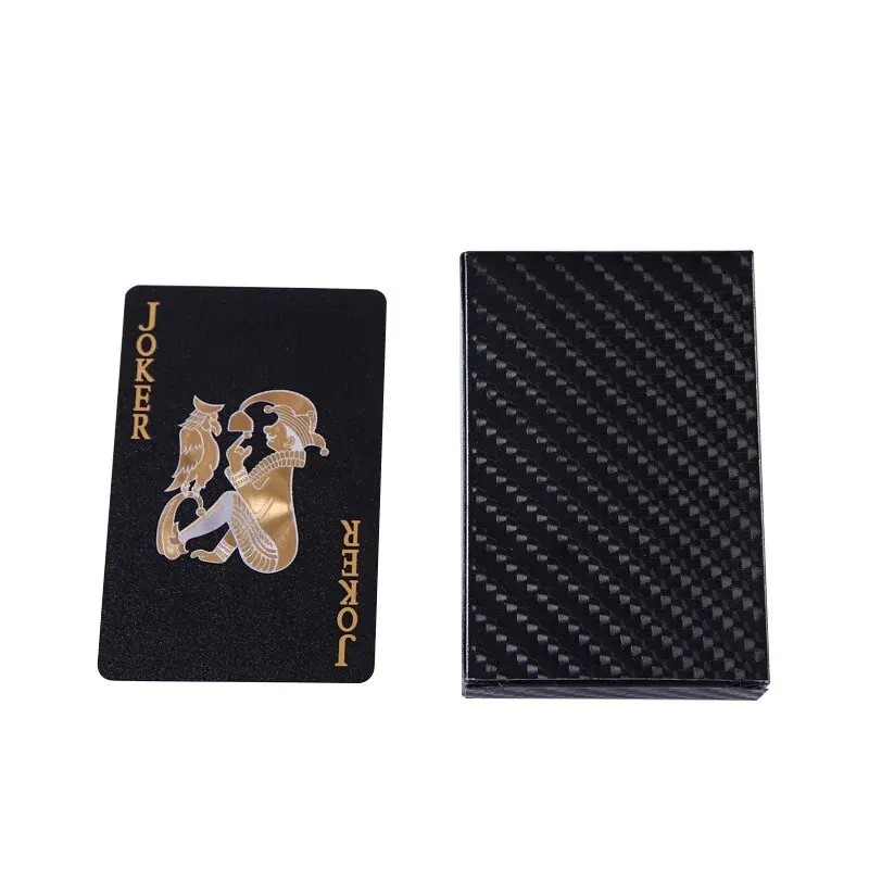 Black Gold Playing Card Game Card Waterproof Creative Magic Tools Chessboard Game Props For Home Holiday Classic Party Game