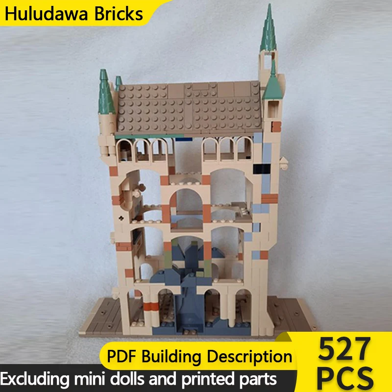 

City Street View Model MOC Building Bricks Magical Academy Passage Modular Technology Children Holiday Gifts Assemble Toys Suit