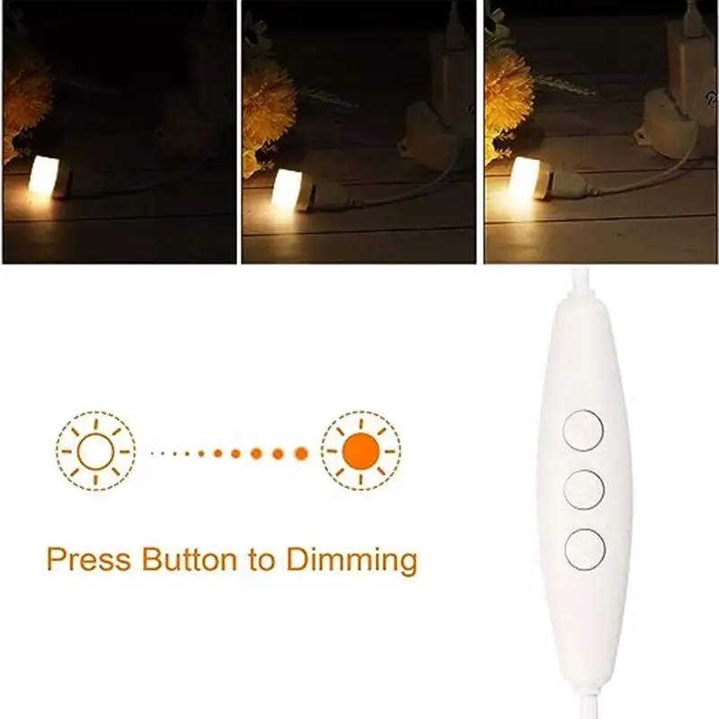 USB باهتة 1.5 متر سلك موصل مع التبديل 4K تحديث ستبليس يعتم ل 5 فولت LED قطاع سلسلة ضوء مصباح USB لا ستروب وميض