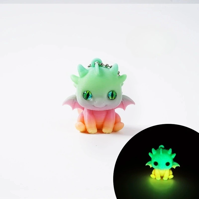 

3D Printed Cute Flying Dragon Keychain – Anime Pendant & Bag/Car Accessories, Fashion Party Gift