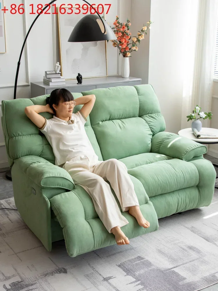 TAO First Class Space Fabric Sofa Lazy Electric Living Room Cloud Massage Chair Multifunctional