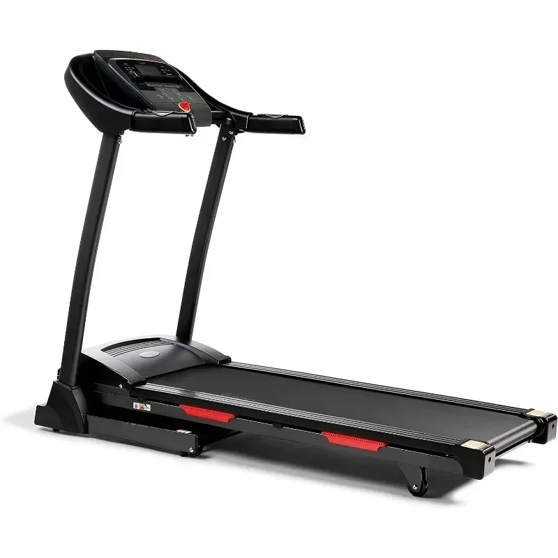 Premium Folding Adjustable Incline Treadmill with Digital Monitor, Pulse Sensors Shock Absorption