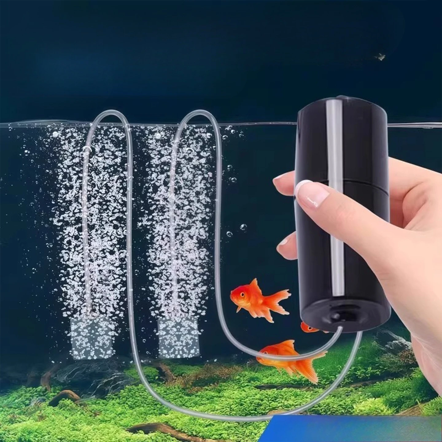 

New Aquarium Oxygen Air Pump Small Oxygenator Mini USB Charging Fish Tank Oxygen Pump Fish Tank Accessories