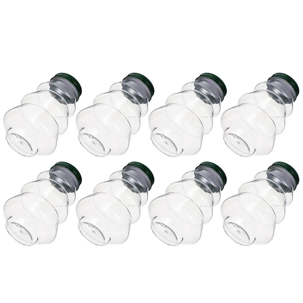 8 stuks kerstboom sapflessen verzegelde drankcontainers draagbare melktheeflessen plastic saphouders watercontainers