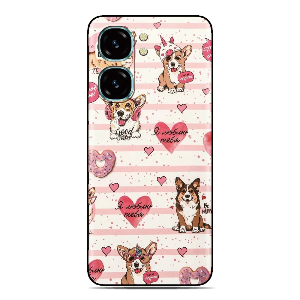 Cute Dog Puppy Back Cover For Sony Xperia 10 1 VII VI 5 II III IV V 2023 XZ5 XZ4 XZ3 XZ2 Compact XA1 XA2 TPU Soft Phone Case view 3