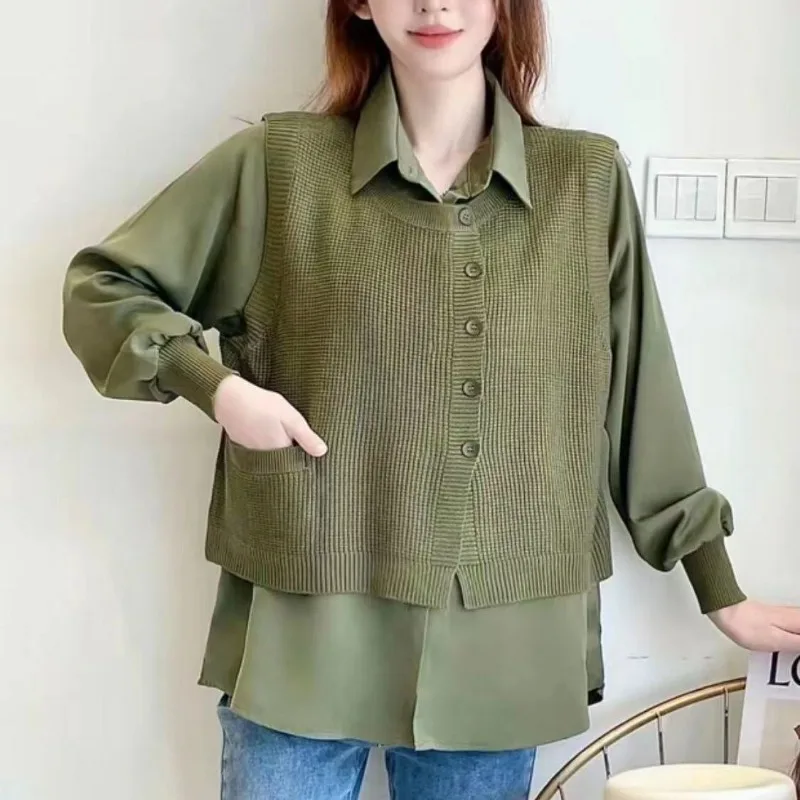 

AutumnWinter New Arrival Collar Solid Color Knitwear Chic Matchable Vest Top Comfortable and Stylish