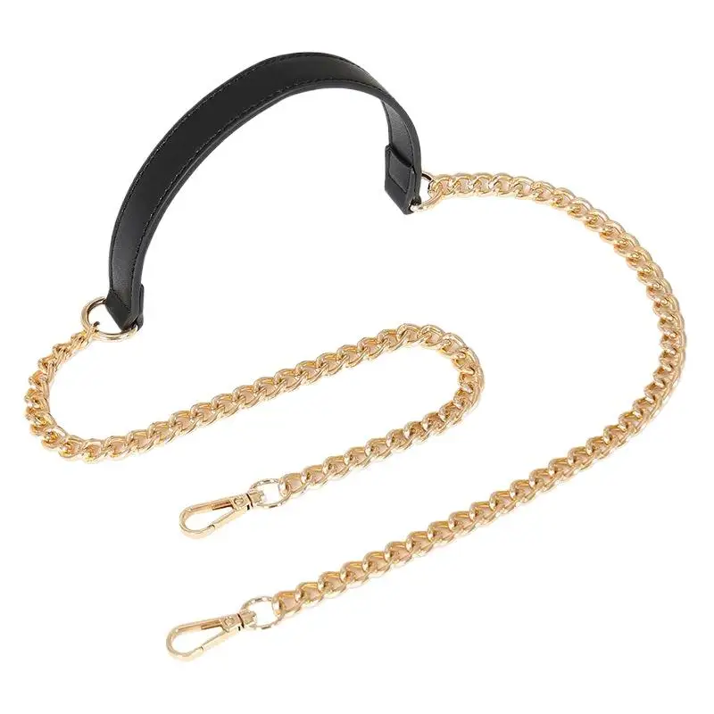 120cm Metall-Taschenkette Ersatz PU-Taschenriemen für DIY-Handtaschengriffe, Umhängetaschenriemen, Zubehör für Taschengriffe – Detail 6