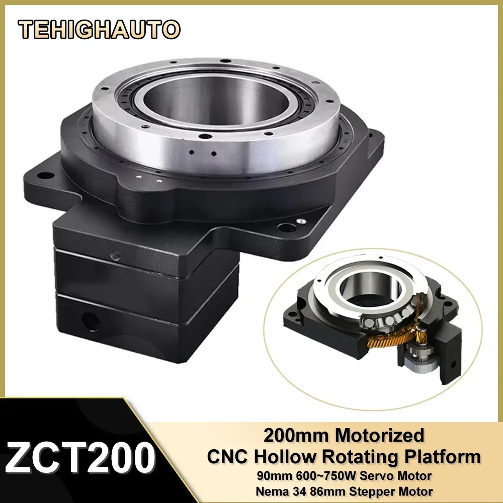 

High Precision Hollow Rotating Platform 360 Degree Electric Circular Cutting Compas 200mm Replacing DD Motor Cam Divider